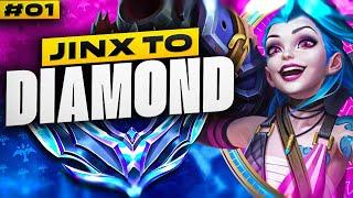 How to Play Jinx in Low Elo - Jinx Unranked to Diamond #1 | Jinx ADC Gameplay Guide