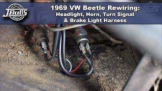 JBugs - 1969 VW Beetle Rewiring - Headlight, Horn, Turn Signal & Brake Light Harnesses