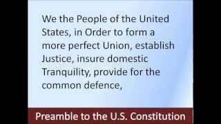 Preamble to the U.S. Constitution -- Hear and Read the Full Text