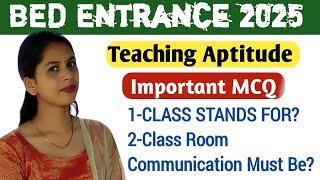 Teaching Aptitude Mcq Part 2 | Bed Entrance 2025 | Rashmi Tutorial |