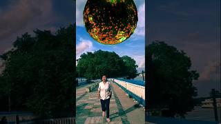 Solar system clashes to earth #shortvideo #youtubeshorts #viralvfxshorts