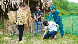 Kind police rescue single mother from evil landlord's dark plot