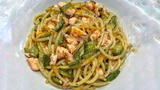 SALMONE e ZUCCHINE - ricetta ESTIVA e SALVA TEMPO! Pronta in 10 minuti!