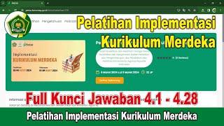 Full Kunci Jawaban Pelatihan Implementasi Kurikulum Merdeka