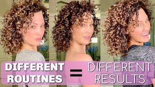 DIFFERENT CURLY HAIR ROUTINES TO GET DIFFERENT RESULTS | The Glam Belle