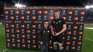 Brodie Retallick wins Mastercard Player of the Match for New Zealand