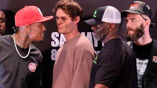 Caleb Plant & Jermall Charlo SEPARATED BY SECURITY before face off vs Resendiz & LaManna!