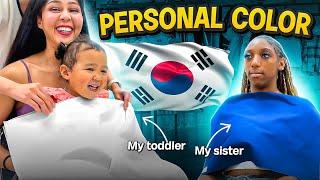 My Toddler Gets a Personal Color Analysis with my Sister in Korea! Shopping for toddler