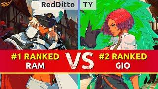 GGST ▰ RedDitto (#1 Ranked Ramlethal) vs TY (#2 Ranked Giovanna). High Level Gameplay