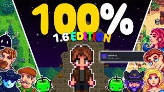 I played 100% of Stardew Valley 1.6 - The Movie