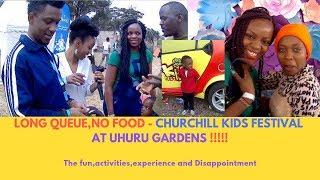 Long Queue,No Food - Churchill Kids Festival At Uhuru Gardens