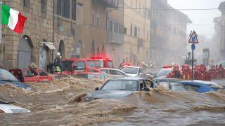 Shocking images in Catania, Italy! Flood hit the region, people were stranded