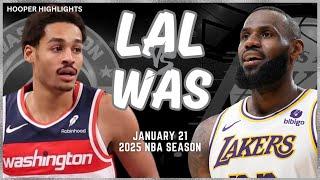 Los Angeles Lakers vs Washington Wizards Full Game Highlights | Jan 21 | 2025 NBA Season