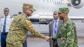 Gen Muhoozi arrives in Kigali ahead of President Kagame inauguration