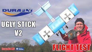 DURAFLY UGLY STICK V2 ! RETRO SPORT AEROBATIC RC AEROPLANE: ESSENTIAL RC FLIGHT TEST