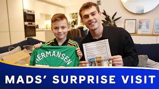 Mads' Festive Surprise!   | Goalkeeper Visits His No.1 Fan