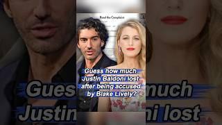 Guess how much Justin Baldoni lost after being accused by Blake Lively? No wonder he's asking for