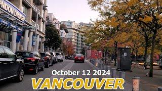 DUSK to DARK DRIVING in VANCOUVER CANADA on Saturday October 12 2024