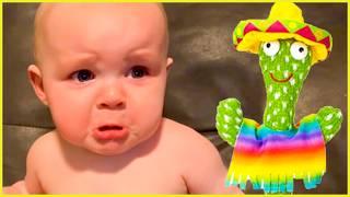 Baby vs New Toy: The Most HILARIOUS Reaction Ever! || Peachy Vines