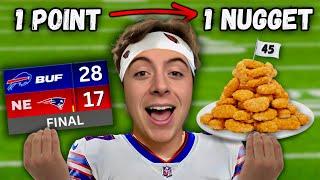 Eating 1 Chicken Nugget For Every Point Scored