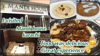 KARACHI MANDI HOUSE VLOG | KARACHI RESTAURANT ARABIC FOOD |