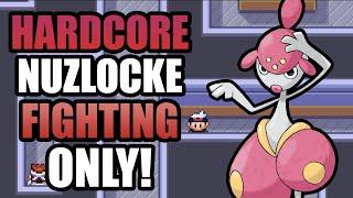 Pokémon Sapphire Hardcore Nuzlocke - Fighting Type Pokémon Only! (No items, No overleveling)