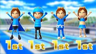 Wii Party U Minigames - Daisy Vs Faustine Vs Joana Vs William (Master Difficulty)