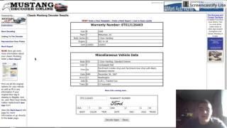 How to Decode a Classic Mustang Data Plate 1965-1973