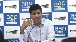 AAP Chief Spokesperson Briefs Media on Issue Related to Election at South Delhi Constituency