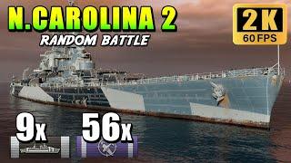 North Carolina 2 - 325K Damage with a Tier VIII Ship