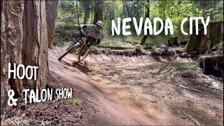 Riding a NEW Trail and CLASSIC Flow// Riding Hoot Trail and Talon Show in Nevada City, CA!