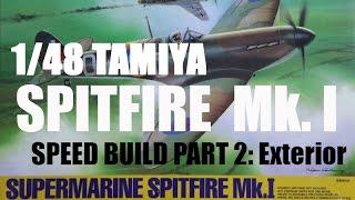 Tamiya 1/48 Spitfire Mk.1 Speed build Part 2: Fuselage and Weathering !