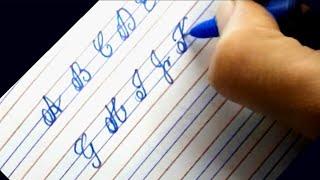 cursive writing | cursive abcd | how to write the alphabet in fancy letters