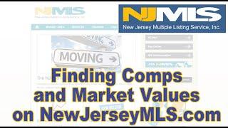 New Jersey MLS Free Training - How to Find Market Values and Comps to Create a CMA