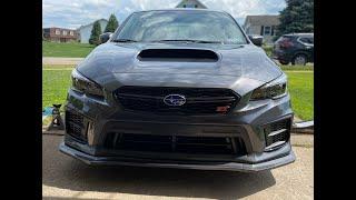 Installing a fake carbon fiber lip on 2020 sti