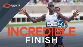 Incredible 800m finish from Emmanuel Wanyonyi | Continental Tour Gold Nairobi 2022