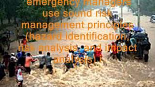 PRINCIPLES OF DISASTER MANAGEMENT ..............