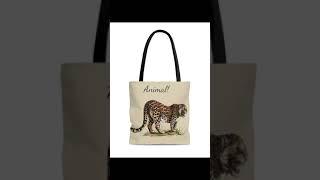 Customized Animal Tote Bag | Abstract tote bag | Personalized Tote Bag | Cotton Canvas Tote