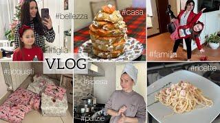 VLOG: Vigilia di Natale dalla mia CUOCERA / Panettone salato con salmone / Spaghetti con salmone