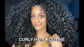 SUMMER CURLY HAIR ROUTINE