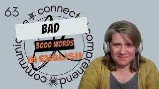 Learn English Vocabulary: "bad" - Definitions, Usage, Collocations, and Opposites 63/3000