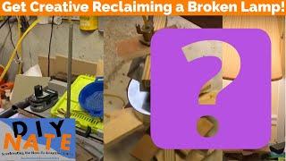 Reclaiming a Broken Lamp and Making A Creative Base - by DIYNate