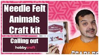 HobbyCraft Craft Kit Review - Animal Needle Felting.