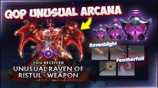 You Should Buy This QOP Unusual Arcana Combo - Crownfall Treasure 1 Ravenblight and Featherfall