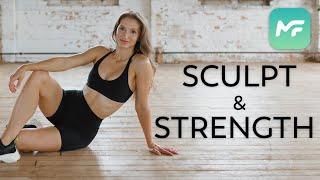 30 MIN FULL BODY SCULPT WORKOUT (MadFit App Sculpt & Strength Program)