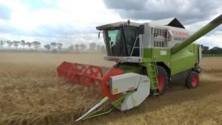 Żniwa jęczmienne 2016 Claas Mega 350