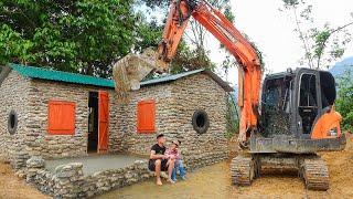 COUPLES Build a HOUSE in 30 Days with many stones | under $5,000 | From Start To Finish