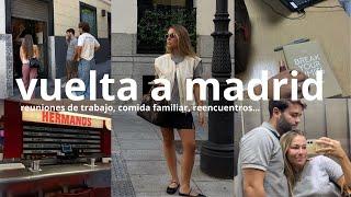 VUELTA A MADRID, reuniones de trabajo, comida familiar, unboxings...|Carlota Grande 