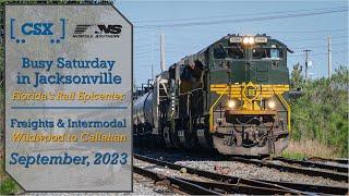 Busy Saturday Railfanning in Jacksonville - September, 2023