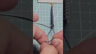 "Swan Head Knot | Two-color Bracelet Weaving Tutorial" #diy #beads #bracelettutorial #handmade